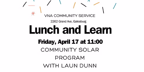 Lunch and Learn - Community Solar Program