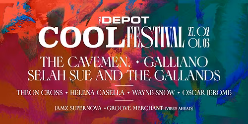 COOL Festival '26: Galliano, Selah Sue and The Gallands, The Cavemen.