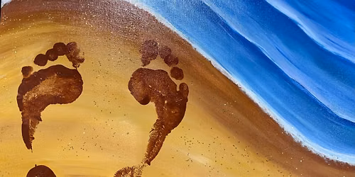 Beach Feet Painting with Honey