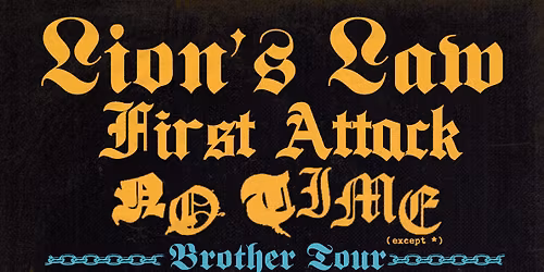 LION'S LAW [Punk Oi! | France] + FIRST ATTACK + NO TIME \u2022 Le Dodu, Marseille