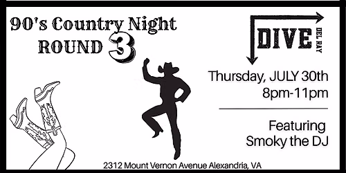 Dive Bar- 90's Country Night - JULY