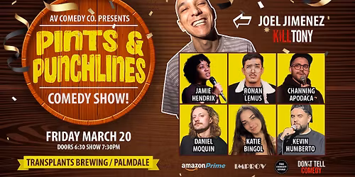 PINTS & PUNCHLINES COMEDY SHOW