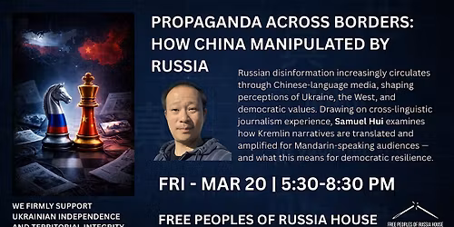 Propaganda Across\u00a0Borders: Russia\u2019s Disinformation in China