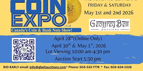 The Toronto Coin Expo - Spring Sale 2025
