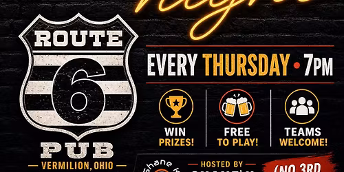 Trivia Night @ Rt 6 Pub!