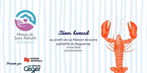 D\u00eener homard pour La Maison de soins palliatifs du Saguenay