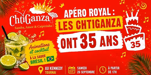 Ap\u00e9ro-royal : Les Chtiganza ont 35 ans !