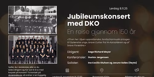 Jubileumskonsert med DKO: En reise gjennom 150 \u00e5r