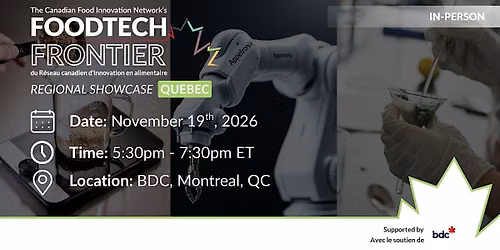 Foodtech Frontier 2026: Quebec