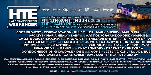 Hard Trance Europe Weekender 2026 - The Grand Pier, Weston-Super-Mare