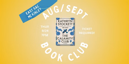 East Village Bookshop (East Sac\/McKinley Blvd): Aug\/Sept 2026 Book Club