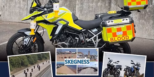 CHARITY MOTORBIKE RIDE FOR LEICESTERSHIRE RUTLAND BLOOD BIKES 