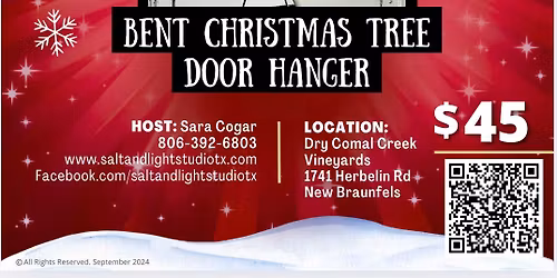 Christmas Tree Door Hanger Paint n Sip