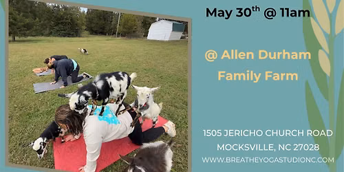 Goat Yoga @ Allen Durham Family Farm