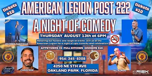 A Night of Stand-up Comedy at American Legion Post 222 | Tal Almog