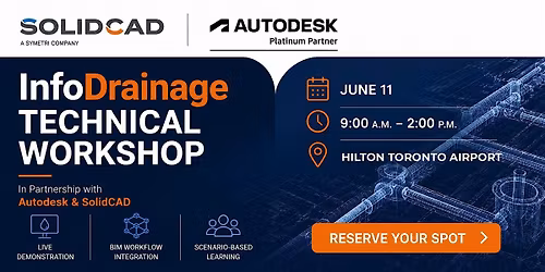 InfoDrainage Technical Session by SolidCAD & Autodesk