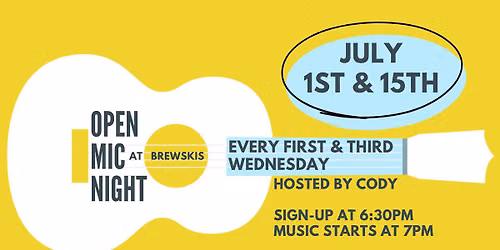 Brewskis' Open Mic Night (July 15th)