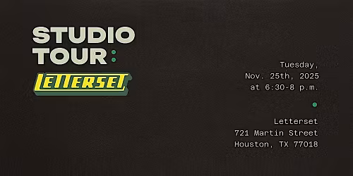 2025 Studio Tour: Letterset