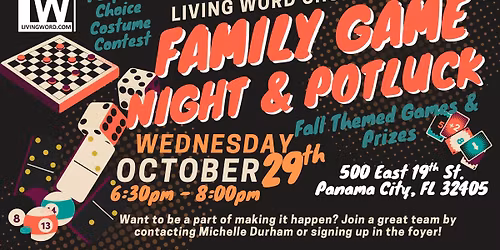 Family Game Night & Potluck
