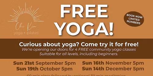 Community Yoga Class at ChiKin Yoga & Pilates