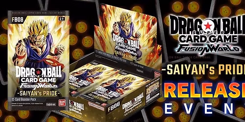 Fusion World FB08 - Saiyan's Pride Release Events