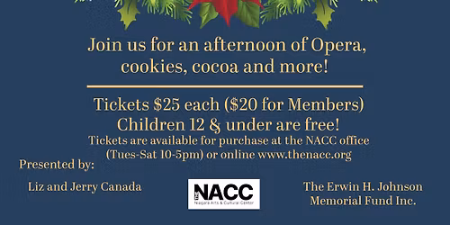Sweets & Songs: A Sweet Holiday Opera Celebration!