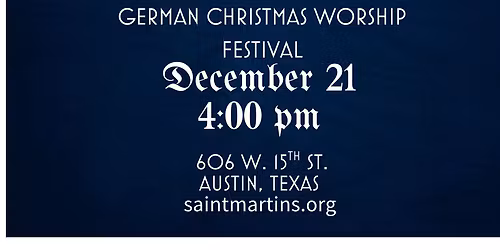 Weihnachtsfest German Worship Festival