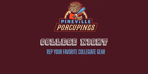 College Night! Pineville Porcupines take on the Wilkes County Moonshiners