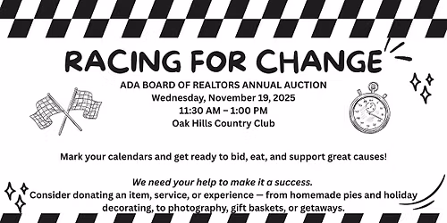 ABOR - Annual Auction - Racing for Change
