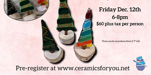 Fused Glass Set of Trees- Adult Class