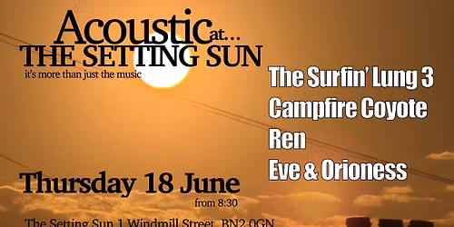 Acoustic at the Setting Sun - June 2026
