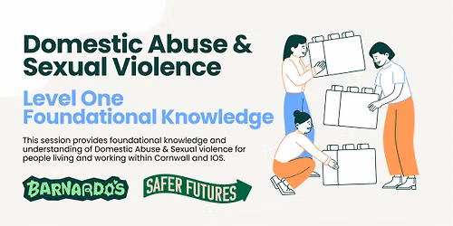Level 1 - Domestic Abuse & Sexual Violence Training (F2F Redruth Library)