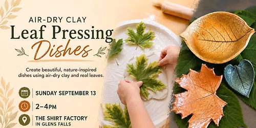 Clay Leaf Pressing Dishes