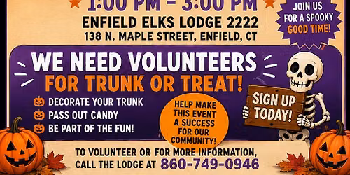 Enfield Elks Lodge 2222 Trunk or Treat