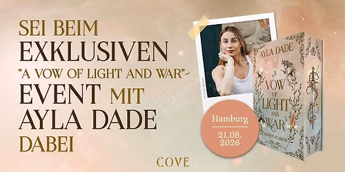 Exklusives Release-Event zu "A Vow of Light and War" mit Ayla Dade