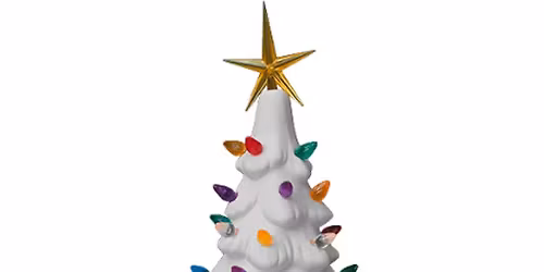 Adult Vintage Christmas Trees w\/ Color Me Mine Burr Ridge