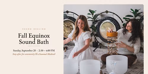 Fall Equinox Sound Bath and Mocktails