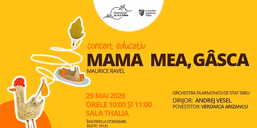 Concert educativ - "Mama mea g\u00e2sca" de Maurice Ravel
