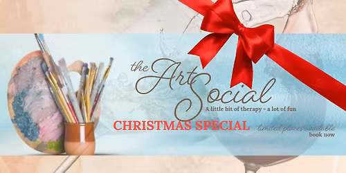 The Art Social <3 CHRISTMAS SPECIAL <3 Relaxed Painting Classes \ud83d\udca7\ud83d\udc99