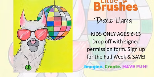 Little Brushes Summer Art Camp: Disco Llama