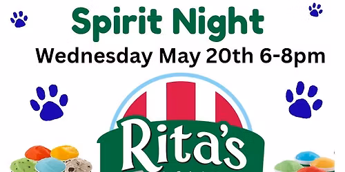 Spirit Night at Rita's in Kutztown 