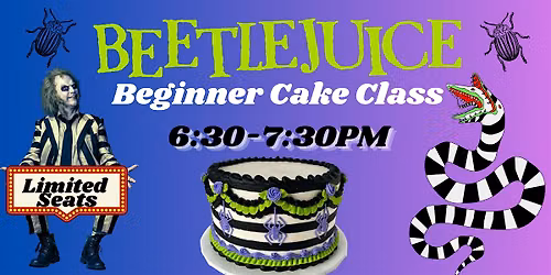 Beetlejuice Halloween Cake Class | Beginner Friendly