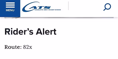 CATS\/Rock Hill Public Meeting on Route 82x Discontinuation