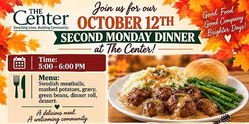 October 12th Second Monday Dinner