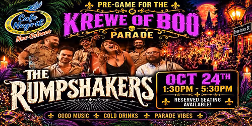 Krewe of Boo Pre-Game with The Rumpshakers