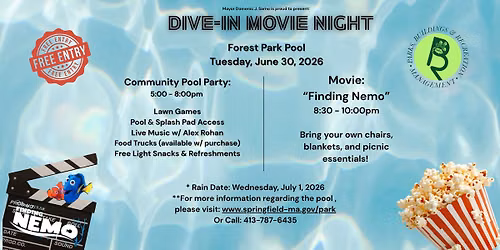 Dive-In Movie Night - Forest Park Pool