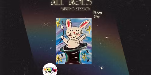 All-Ages Painting Session: Happy Hat Bunny \ud83c\udfa9 \ud83d\udc30