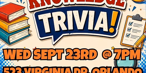 General Knowledge Trivia @ The Hideaway Bar Orlando
