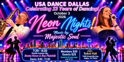 Live Band Ballroom Dance and Hustle Lesson!