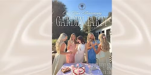 Sarasota Cool Girl's One Year Garden Party